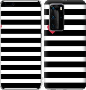 

Чохол Чорно-білі смуги на Huawei P40 Pro 933805