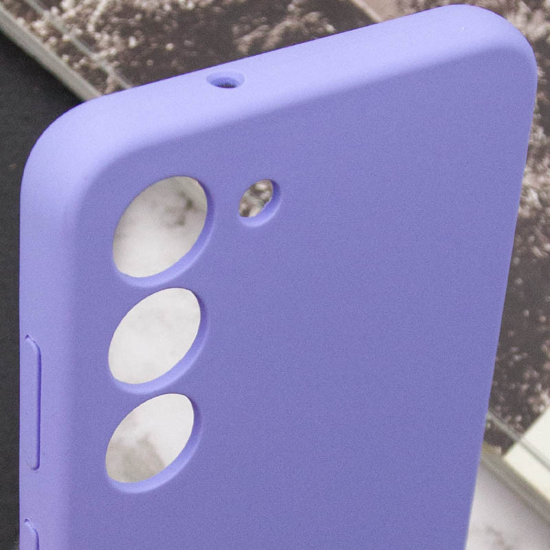 Замовити Чохол Silicone Cover Lakshmi Full Camera (AAA) на Samsung Galaxy S22 (Бузковий / Dasheen) на vchehle.ua
