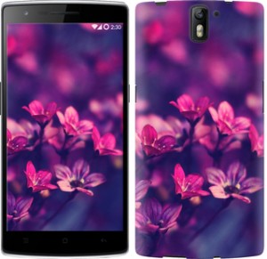 Чехол Пурпурные цветы для OnePlus 1