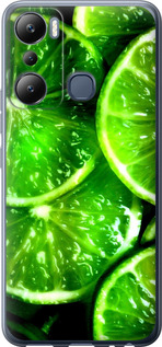 Чехол Зелёные дольки лимона для Infinix Hot 20i