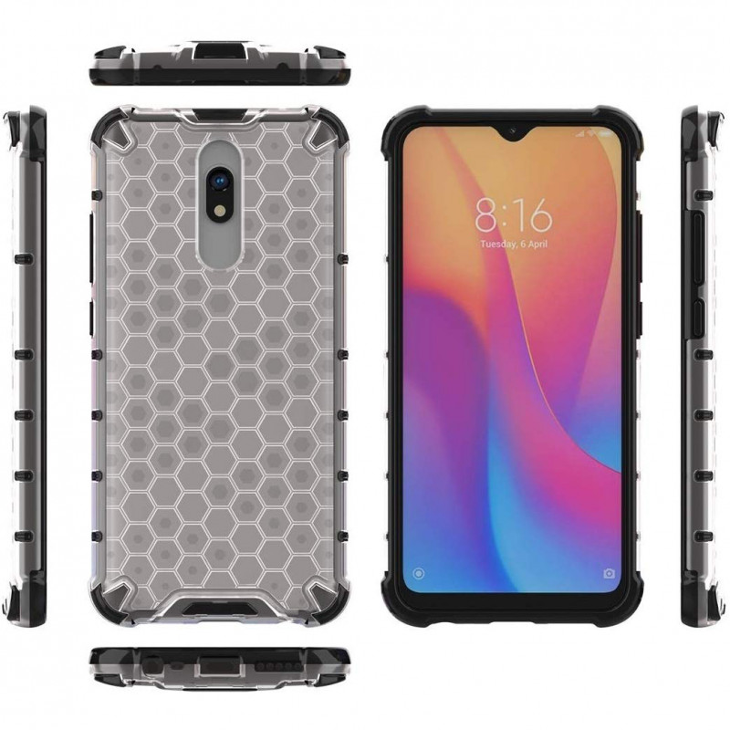Фото Ударопрочный чехол Honeycomb для Xiaomi Redmi 8 / 8a (Прозрачный) на vchehle.ua