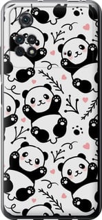 Чехол Панды для Xiaomi Poco M4 Pro