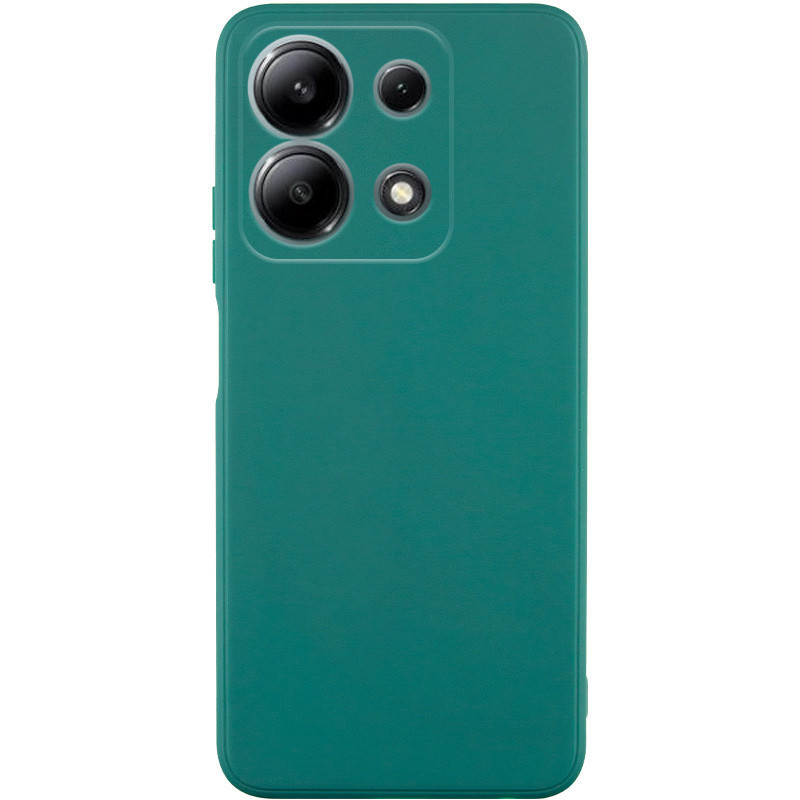 Силиконовый чехол Candy Full Camera для Xiaomi Redmi Note 13 4G (Зеленый / Green)