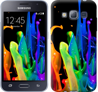 

Чохол бризки фарби на Samsung Galaxy J1 (2016) Duos J120H 381223