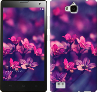 

Чехол Пурпурные цветы для Huawei Honor 3C 176729