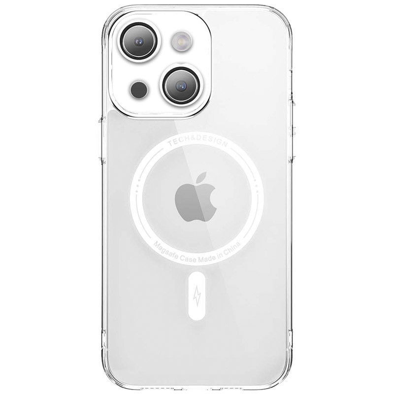 TPU+PC чохол Fullcolor with Magnetic Safe на Apple iPhone 13 (6.1") (White)