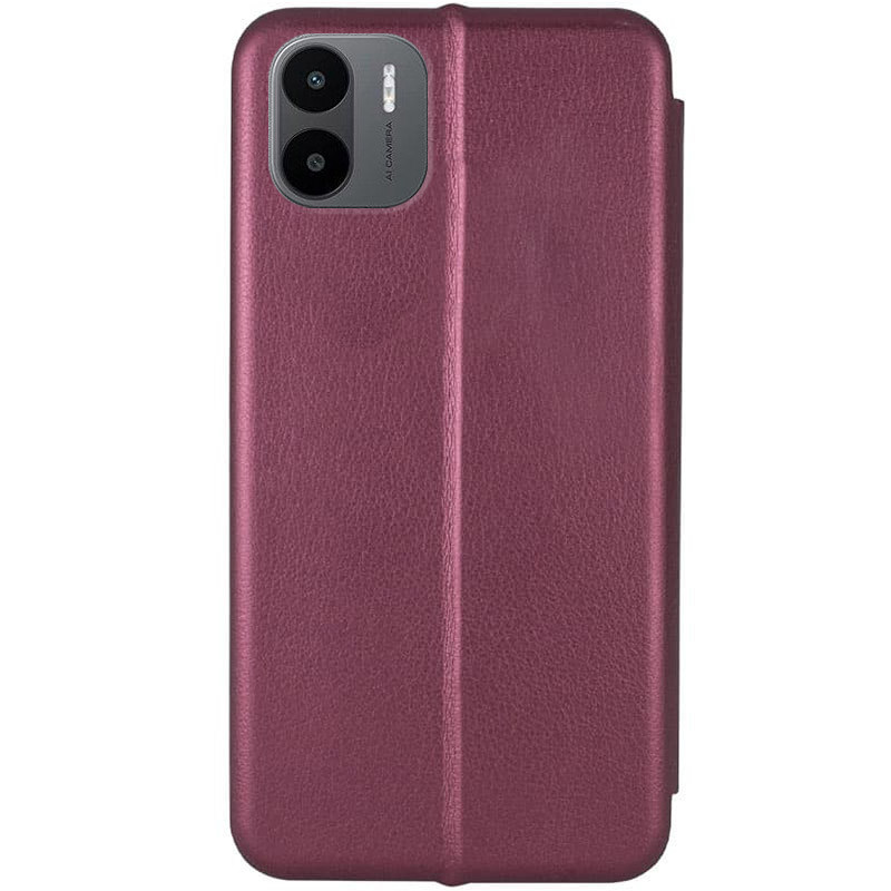 Фото Кожаный чехол-книжка Classy для Xiaomi Redmi A1 / A2 (Бордовый) на vchehle.ua