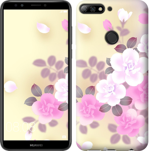 

Чехол Японские цветы для Huawei Y7 Prime (2018) 674385