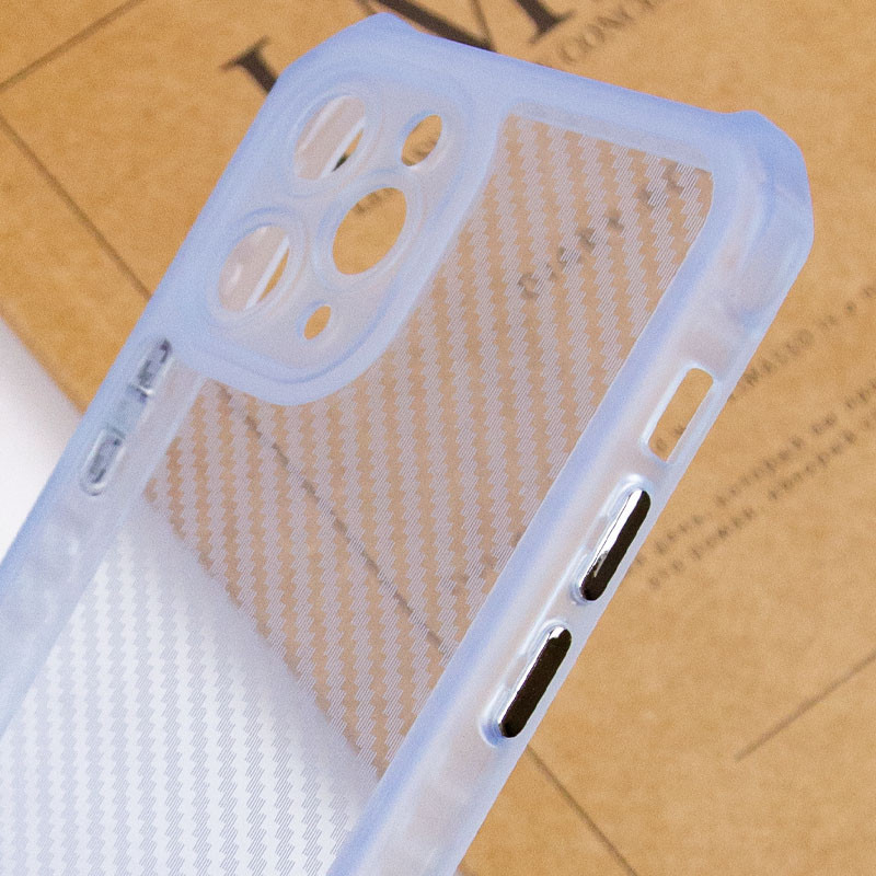 Чехол TPU Ease Carbon color series для Apple iPhone 11 Pro (5.8") (Синий / Прозрачный) в магазине vchehle.ua