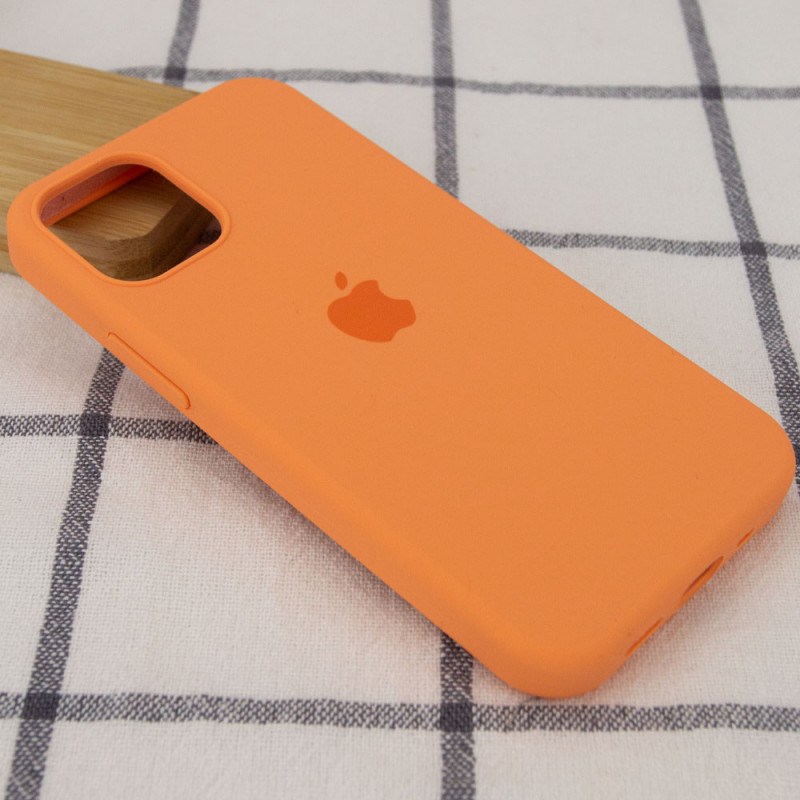 Фото Чехол Silicone Case Full Protective (AA) для Apple iPhone 12 Pro Max (6.7") (Оранжевый / Papaya) на vchehle.ua