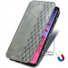Купить Кожаный чехол книжка GETMAN Cubic (PU) для Samsung Galaxy A72 4G / A72 5G (Серый) на vchehle.ua