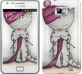 

Чехол Кошка рукодельница для Samsung Galaxy S2 i9100 584084