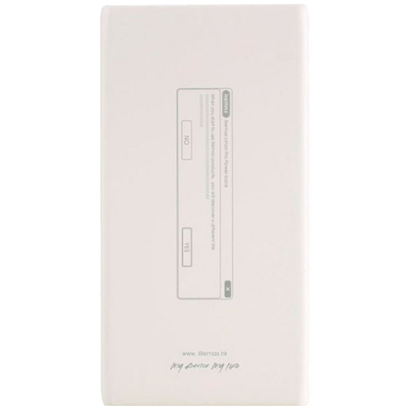 Фото Уценка Портативное зарядное устройство Power Bank Remax RPP-73 Linon Pro 20000 mAh (Дефект упаковки / Белый) на vchehle.ua