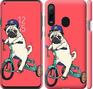 

Чохол Мопс на велосипеді на Samsung Galaxy A8S 698307