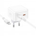 Фото МЗП Borofone BA76A Source PD35W (2USB-С) + кабель Type-C to Lightning (White) в маназині vchehle.ua