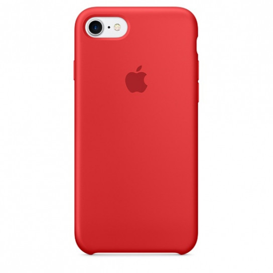 Уценка Чехол Silicone Case (AA) для Apple iPhone 7 / 8 (4.7") (Царапина / Красный / Red)
