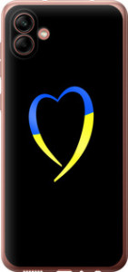 Чохол Жовто-блакитне серце на Samsung Galaxy A04 A045F
