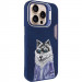 TPU+PC чехол Friends для Apple iPhone 15 Pro Max (6.7") (Blue Wolf)