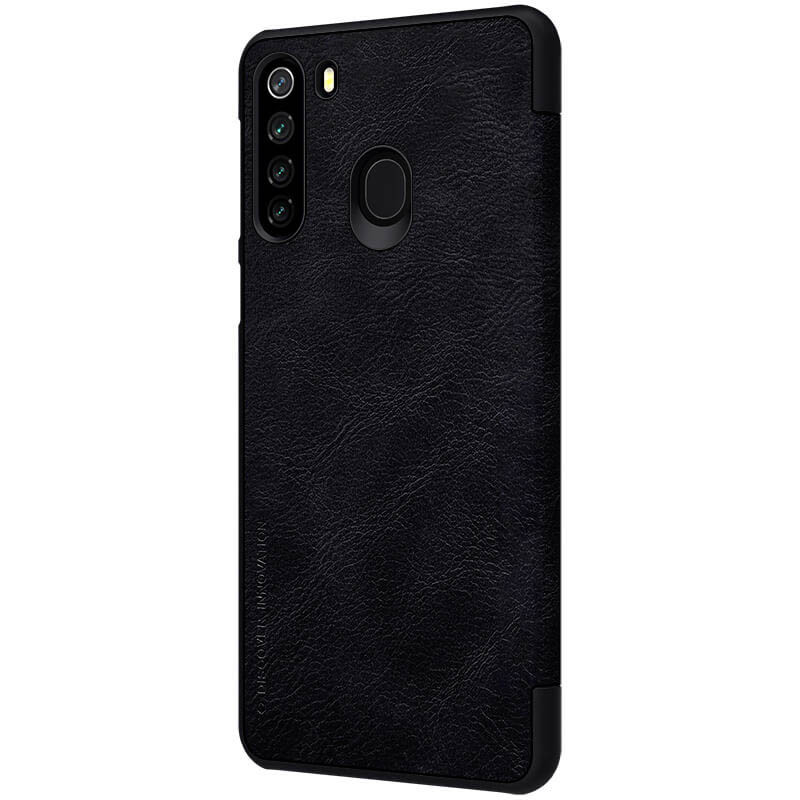 Фото Кожаный чехол-книжка Nillkin Qin Series для Samsung Galaxy A21 (Черный) в магазине vchehle.ua
