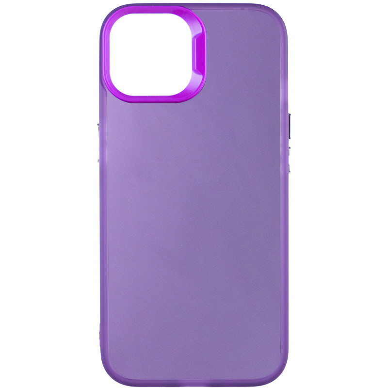TPU+PC чохол Magic glow with protective edge на Apple iPhone 12 Pro / 12 (6.1") (Purple)