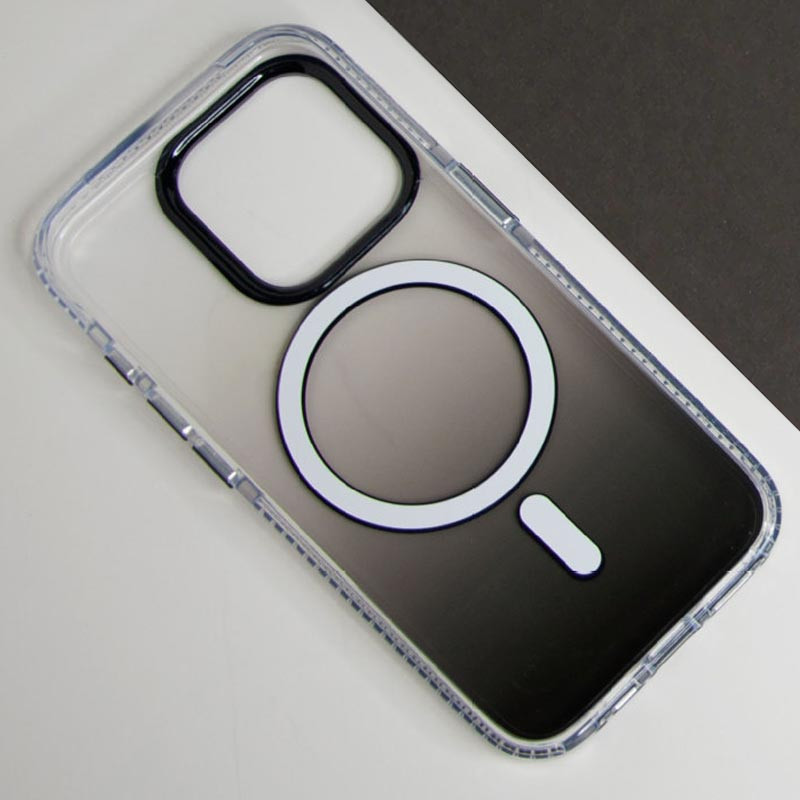 Чехол TPU+PC Shadow with Magnetic Safe для Apple iPhone 15 Pro (6.1") (Black) в магазине vchehle.ua
