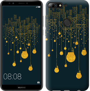

Чехол Иллюстрация ночного города для Honor 7C pro 671393