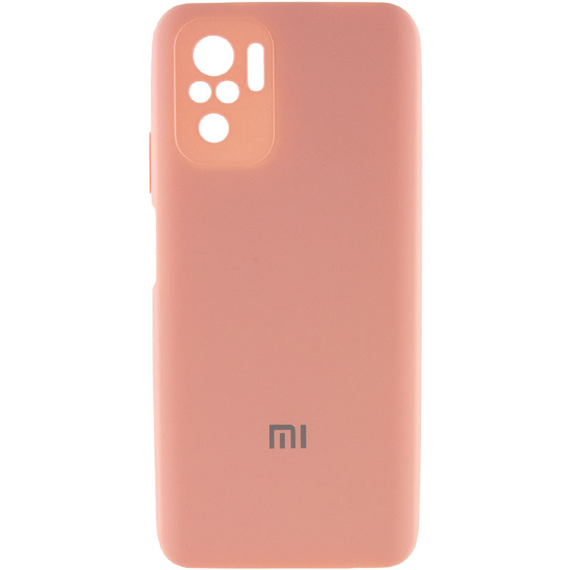 Чохол Silicone Cover Full Camera (AA) Xiaomi Redmi Note 10 / Note 10s (Рожевий / Pudra)