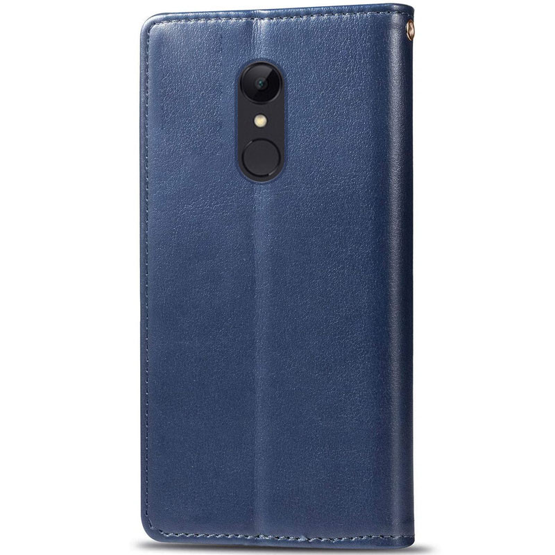 Шкіряний чохол книжка GETMAN Gallant (PU) для Xiaomi Redmi Note 4X / Note 4 (Snapdragon) (Синій) в магазині vchehle.ua