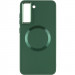 Фото TPU чехол Bonbon Metal Style with Magnetic safe для Samsung Galaxy S22 (Зеленый / Army Green) на vchehle.ua