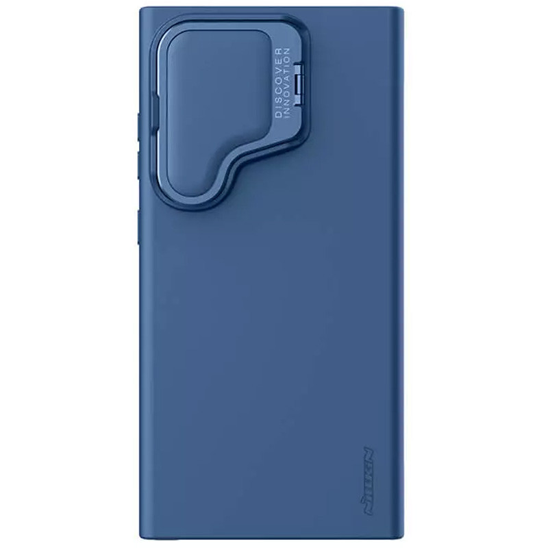 Фото Силиконовая накладка Nillkin Camshield Silky Prop для Samsung Galaxy S24 Ultra (Blue) на vchehle.ua