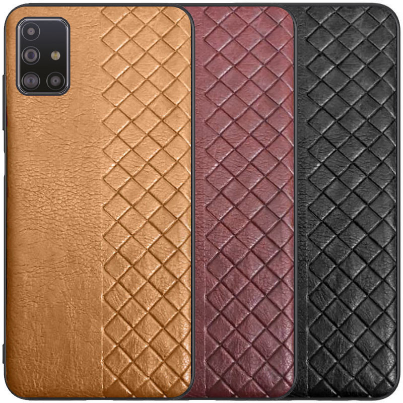 Кожаная накладка WeaveSide (PU) для Samsung Galaxy M31s