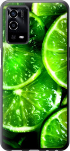 Чехол Зелёные дольки лимона для Oppo A55