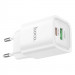 СЗУ Hoco C149A Charm PD30W+QC3.0 (1USB-A/1C) (White) в магазине vchehle.ua