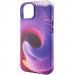 Фото Шкіряний чохол Colour Splash with Magnetic Safe на Apple iPhone 12 Pro Max (6.7") (Purple / Pink) в маназині vchehle.ua