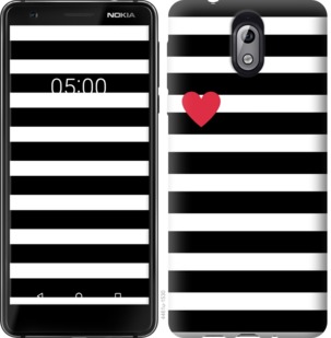 

Чохол Чорно-білі смуги на Nokia 3.1 752188