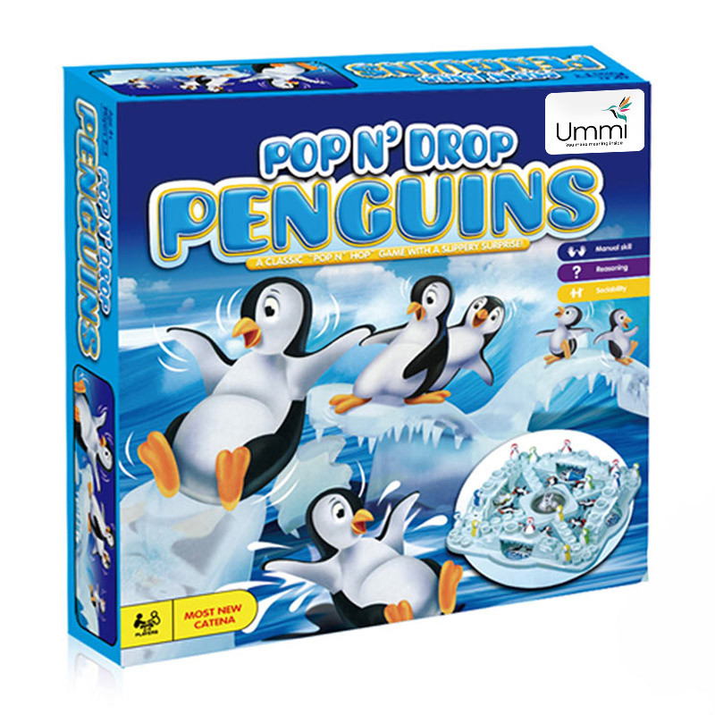 Заказать Настольная интерактивная игра Ummi 707-36 Pop N Drop Penguins Game (Blue) на vchehle.ua