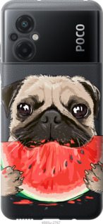 

Чохол Мопс і кавун на Xiaomi Poco M5 1427346