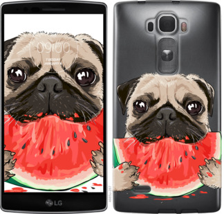 

Чехол Мопс и арбуз для LG G Flex2 843629