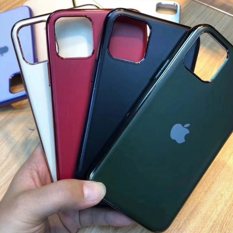 Фото TPU чехол Matte LOGO для Apple iPhone 11 Pro (5.8") (Зеленый / Dark Green) на vchehle.ua