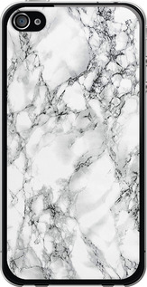 Чохол Мармур білий на iPhone 4
