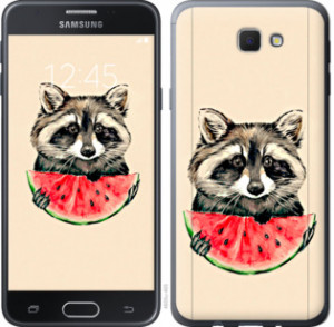 Чохол Єнотик з кавуном на Samsung Galaxy J5 Prime