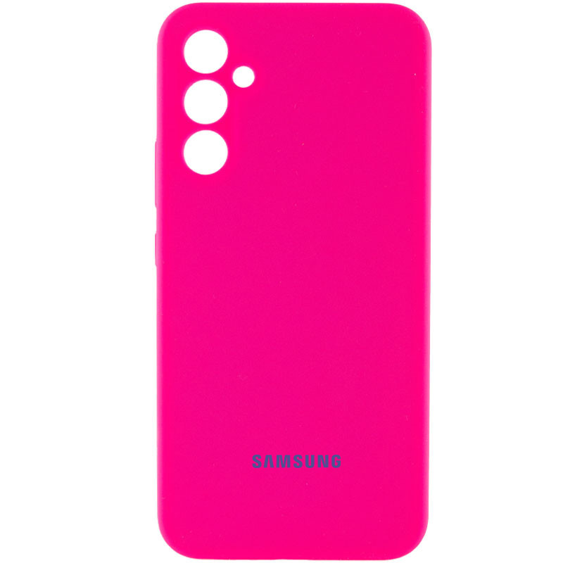 Чохол Silicone Cover Lakshmi Full Camera (AAA) with Logo на Samsung Galaxy S24 (Рожевий / Barbie pink)