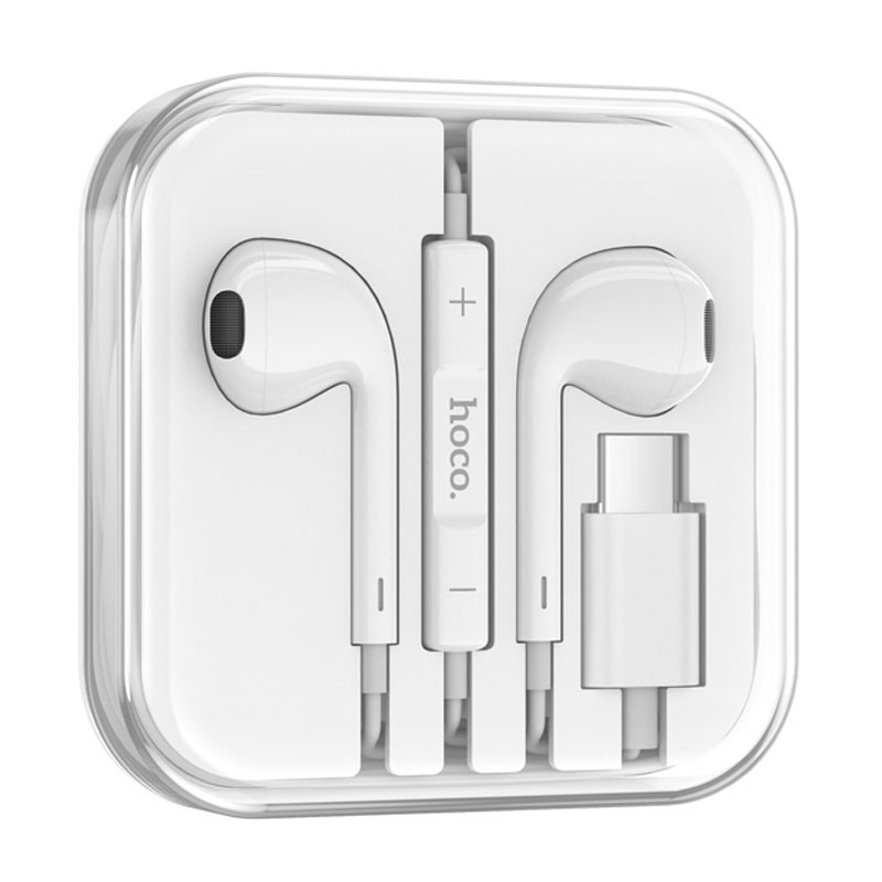 Купити Стерео навушники Hoco M101 Type-C (White) на vchehle.ua
