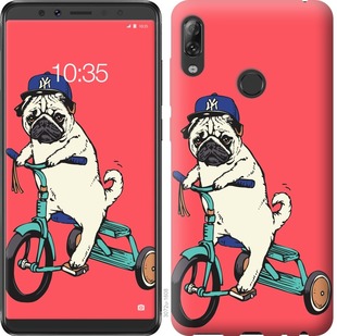 

Чехол Мопс на велосипеде для Lenovo K5 Pro 690366