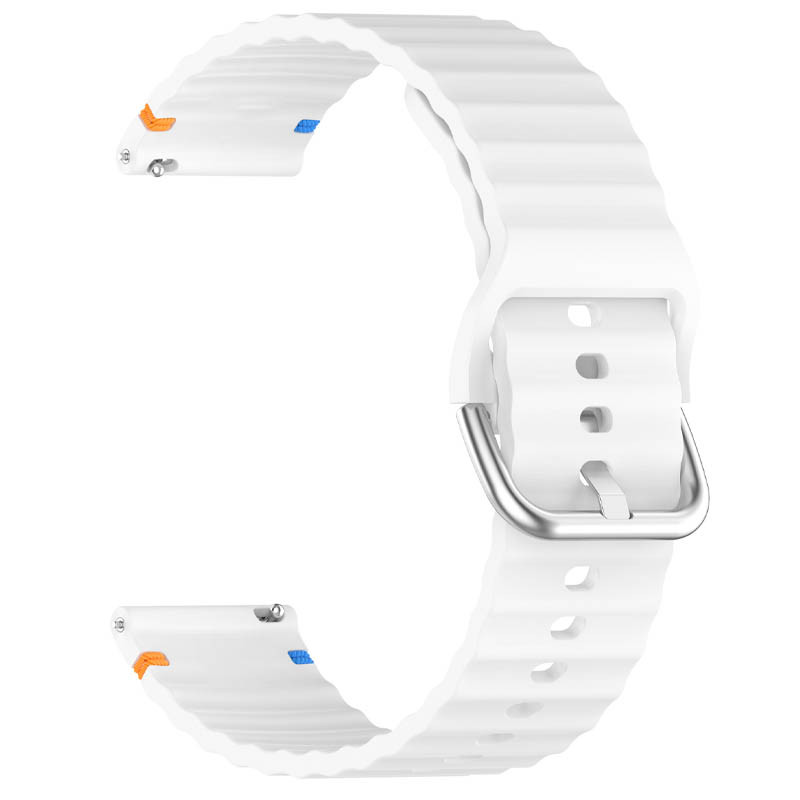 Фото Силиконовый ремешок Wavy для Smart Watch 22mm (White) на vchehle.ua