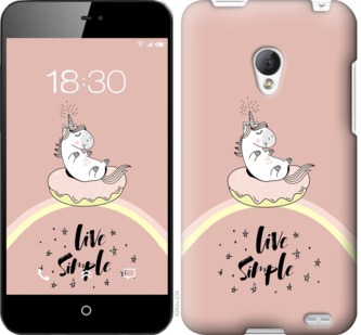 

Чехол Единорожка в пончике для Meizu MX2 719419