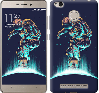

Чехол Космонавт на скейтборде для Xiaomi Redmi 3s 591456