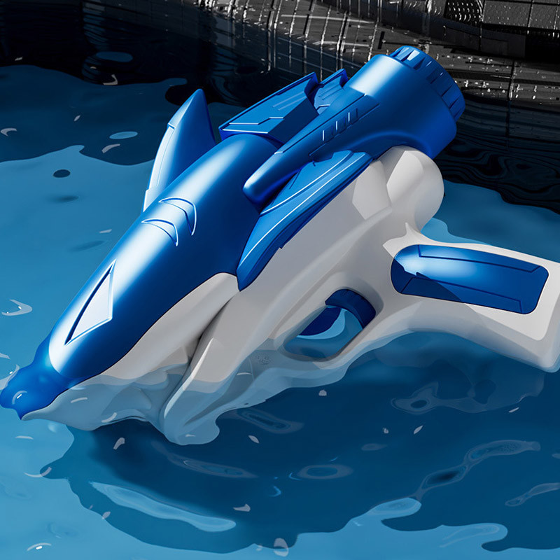 Водный аккумуляторный пистолет Shark Water Gun 185-68 (300ml) with lithium battery (Blue) в магазине vchehle.ua
