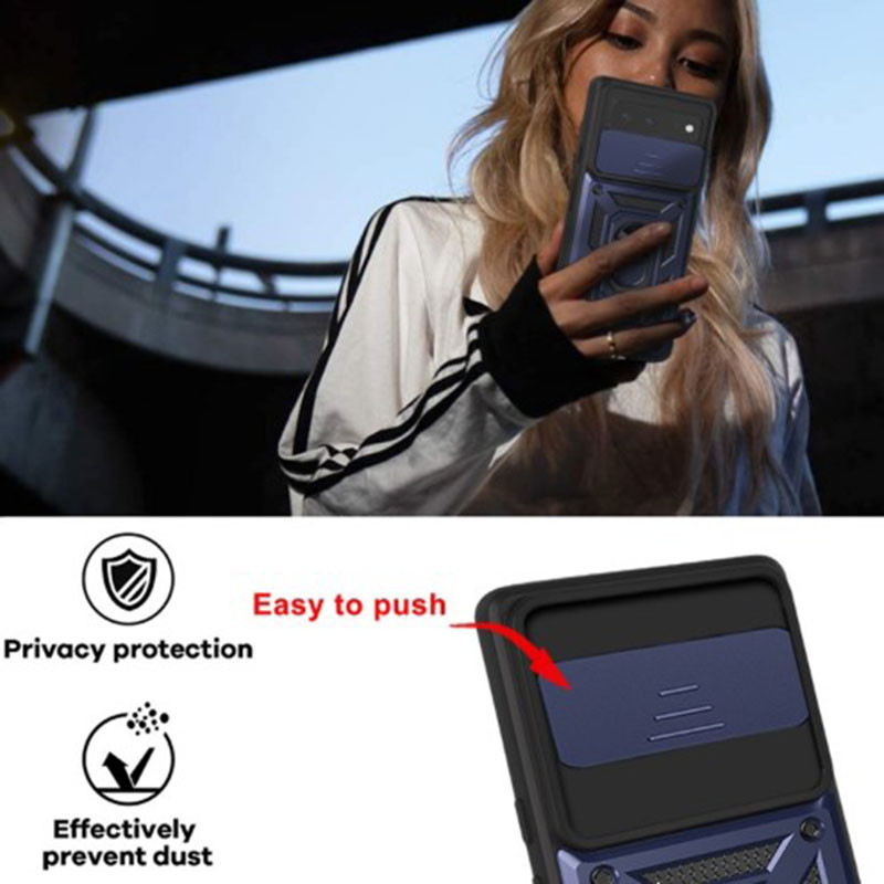 Заказать Ударопрочный чехол Camshield Serge Ring для Google Pixel 6 (Синий) на vchehle.ua