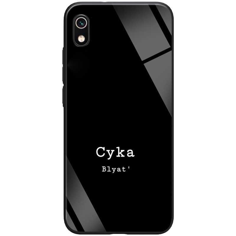 

TPU+Glass чехол ForFun для Xiaomi Redmi 7A (СВ / Черный) 749573